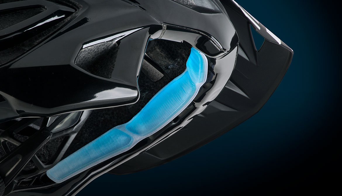 MET dual gel helmet front padding